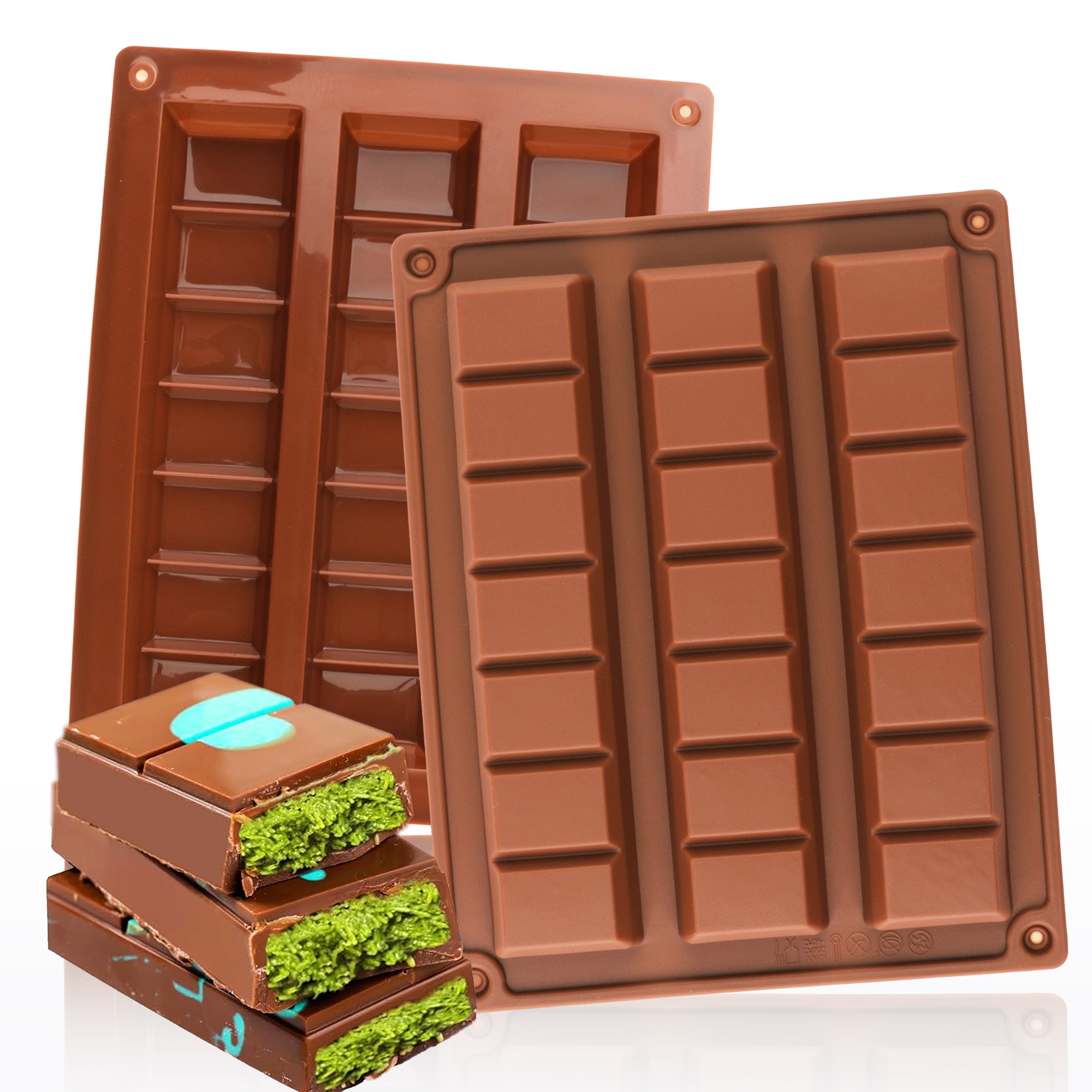 Model Kit For Beginners - 1pcs Silicone Dubai Block Chocolate Mold