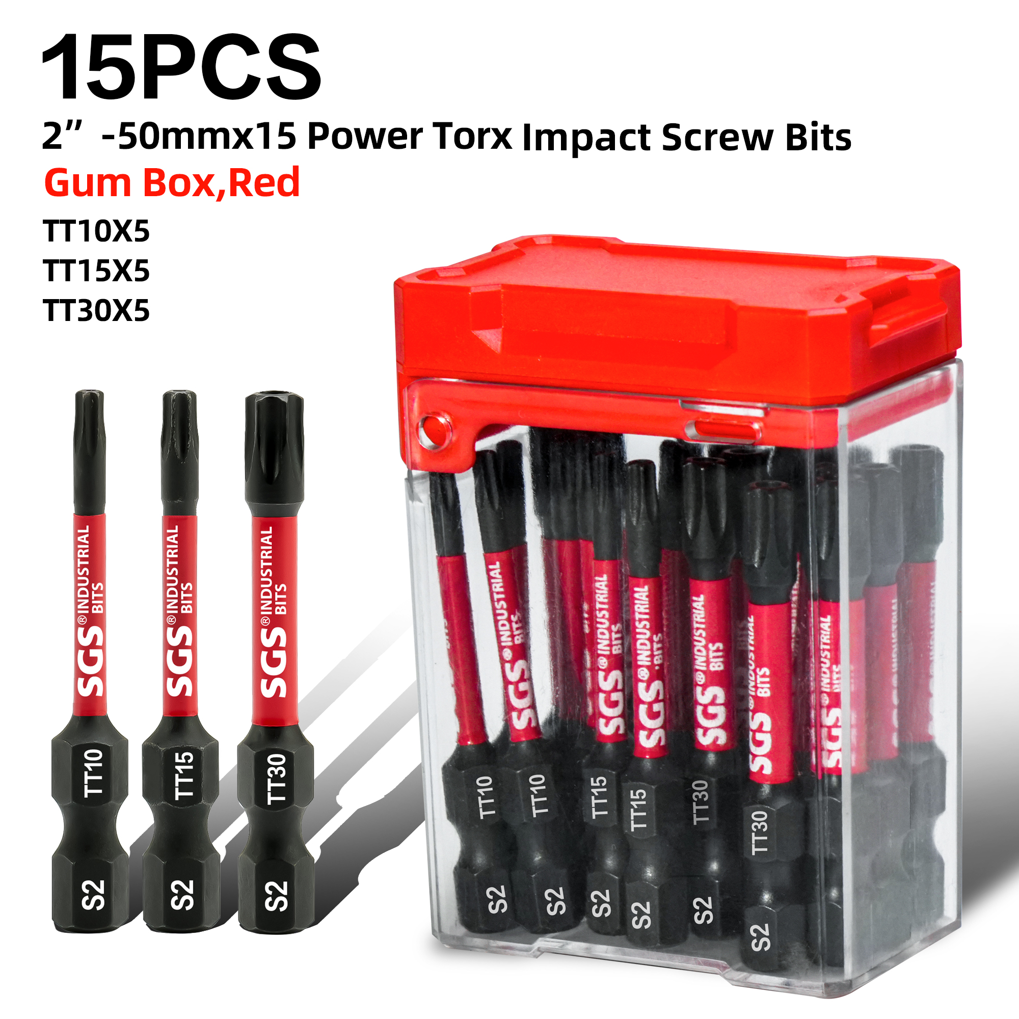 Model Kit Entry Grade - 15-Piece Tt10/15/30 Safety Torx Screwdriver Bit