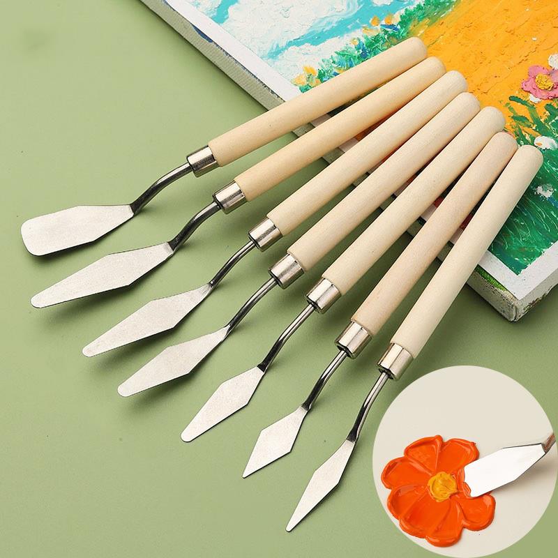 Model Kit Tool Set - 7Pcs/Set Stainless Steel Ceramics Spatula Polymer