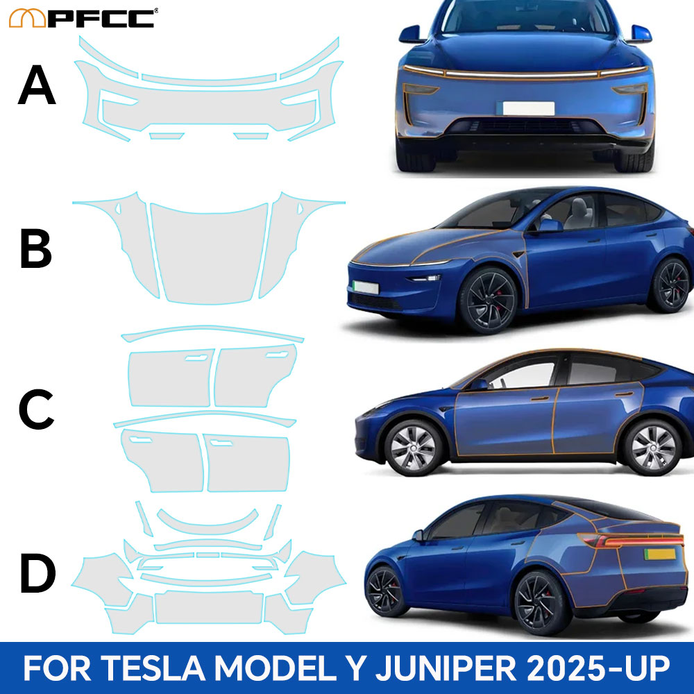 Model Kit Decals - Pre-Cut Paint Protection Film For Tesla