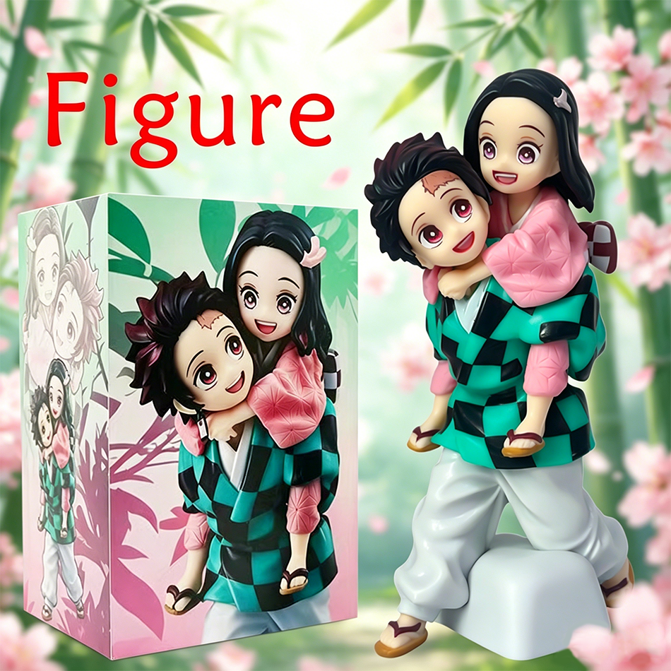 Model Kit Nezha - 12.5cm Demon Slayer Tanjiro & Nezuko
