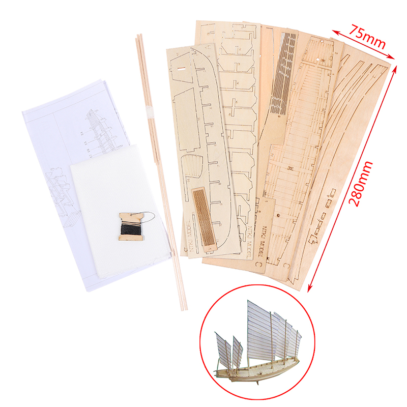 1pcs Chinese sand boat wooden  - Model Kit Lucario ulasan dan harga