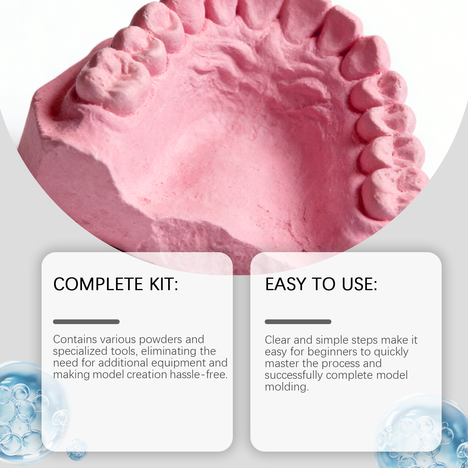 Feimuko ﻿dental Mold Kit Teeth - Model Kit Tool Set ulasan dan harga