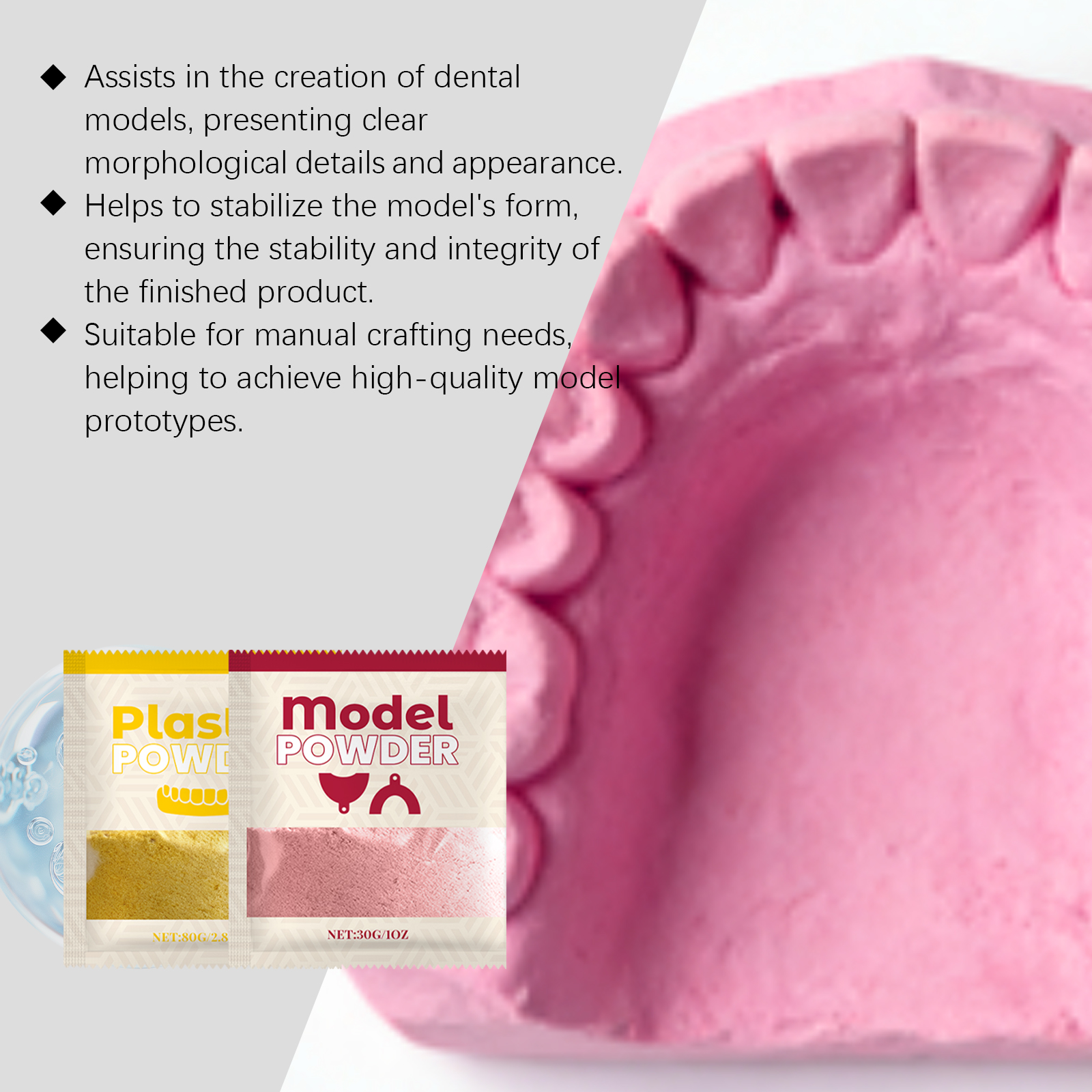 Feimuko ﻿dental Mold Kit Teeth - Model Kit Tool Set ulasan dan harga