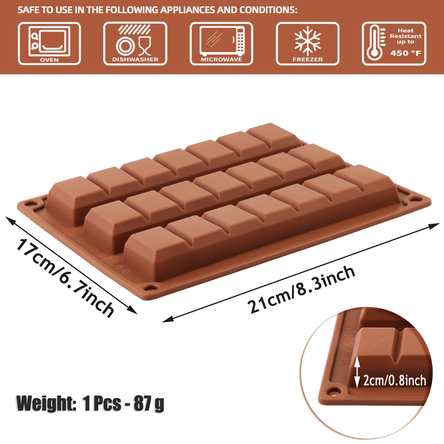 1pcs Silicone Dubai Block Choc - Model Kit For Beginners ulasan dan harga