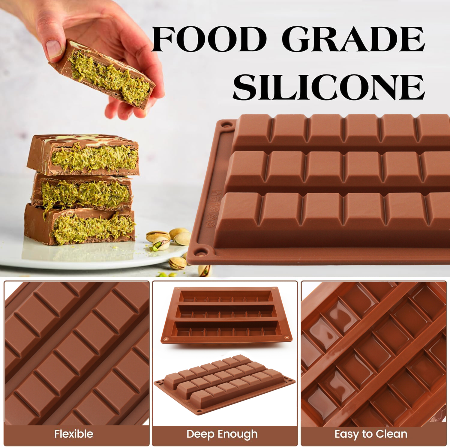1pcs Silicone Dubai Block Choc - Model Kit For Beginners ulasan dan harga