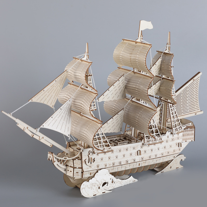 DIY 3D Wooden Puzzles HMS Vict - Model Kit Lucario ulasan dan harga