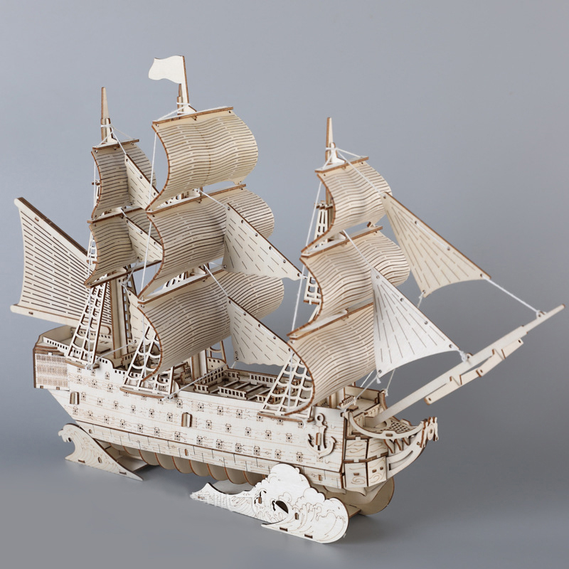 DIY 3D Wooden Puzzles HMS Vict - Model Kit Lucario ulasan dan harga
