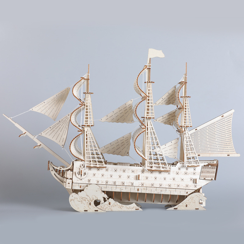 DIY 3D Wooden Puzzles HMS Vict - Model Kit Lucario ulasan dan harga