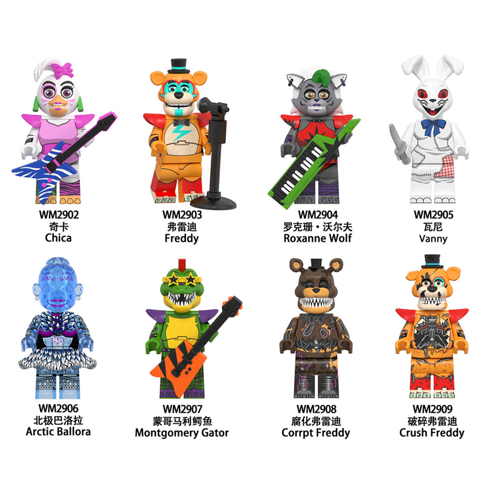 Assembly Mini Bricks FNAF Nigh - Plastic Model Paint ulasan dan harga