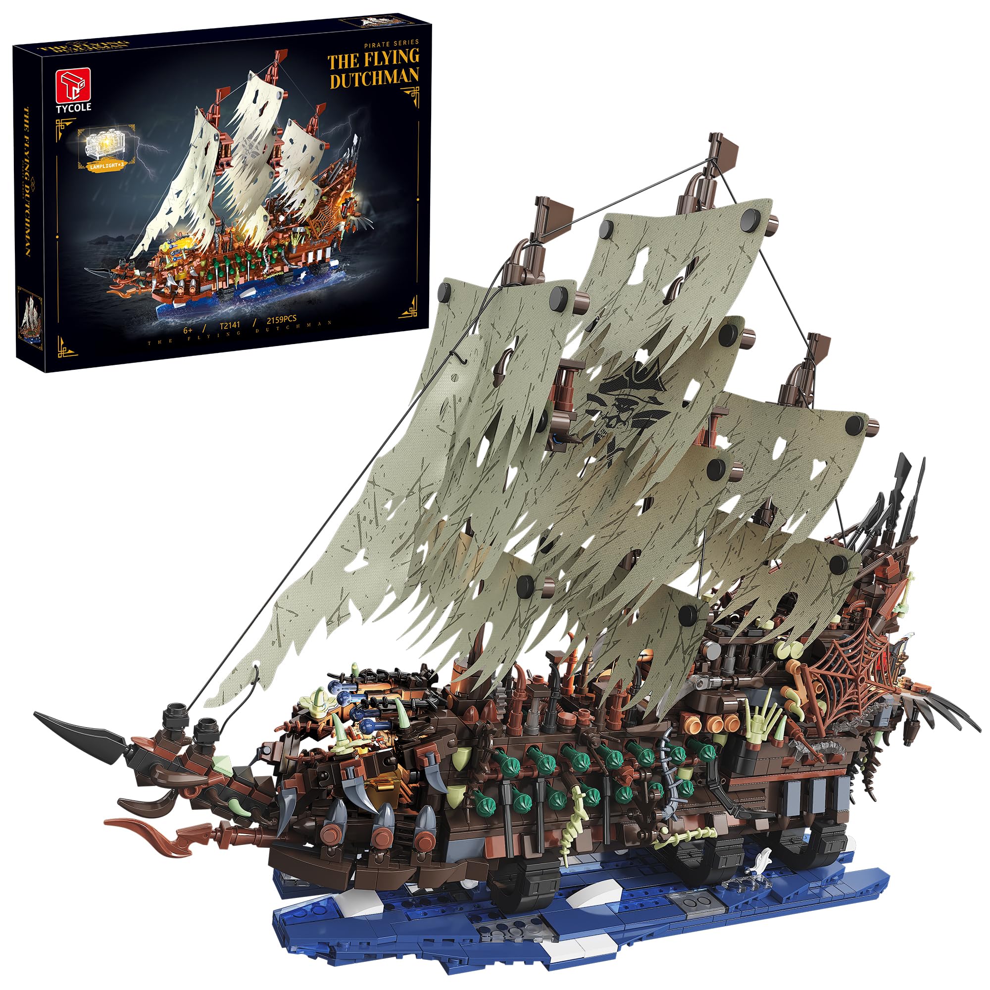 2159PCS Pirate Ship Building K - Model Kit Lucario ulasan dan harga