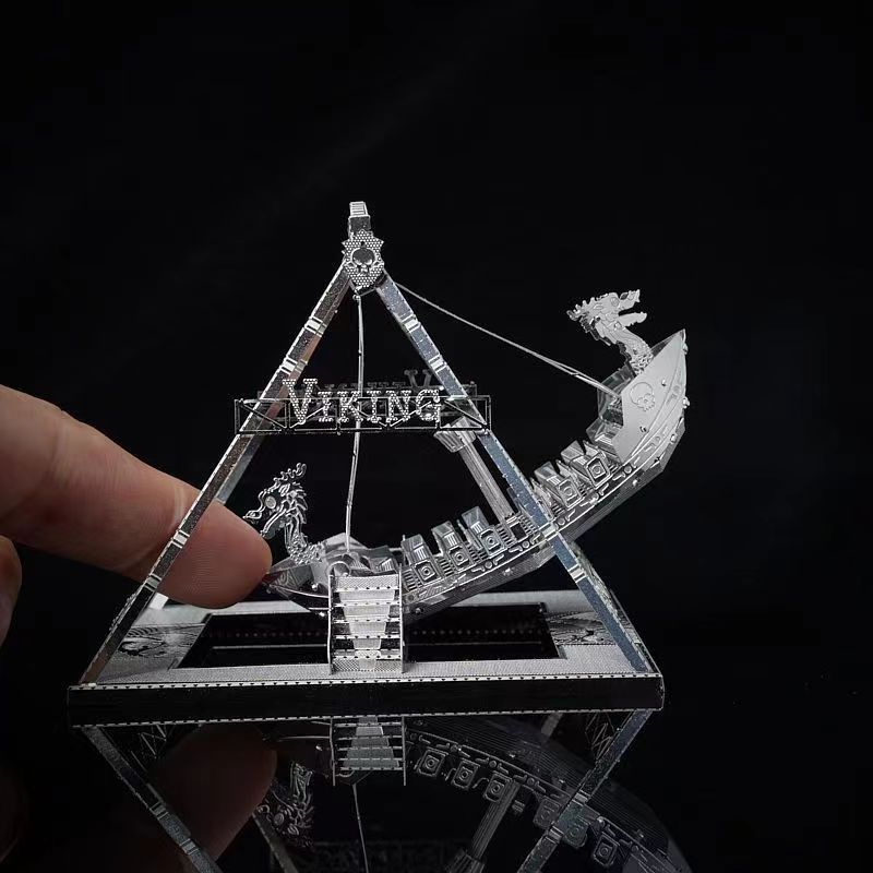 Viking Pirate Ship 3D Metal Pu - Model Kit Lucario ulasan dan harga