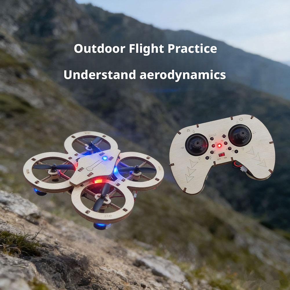DIY Wooden RC Drone Quadcopter - Model Kit Centaur ulasan dan harga