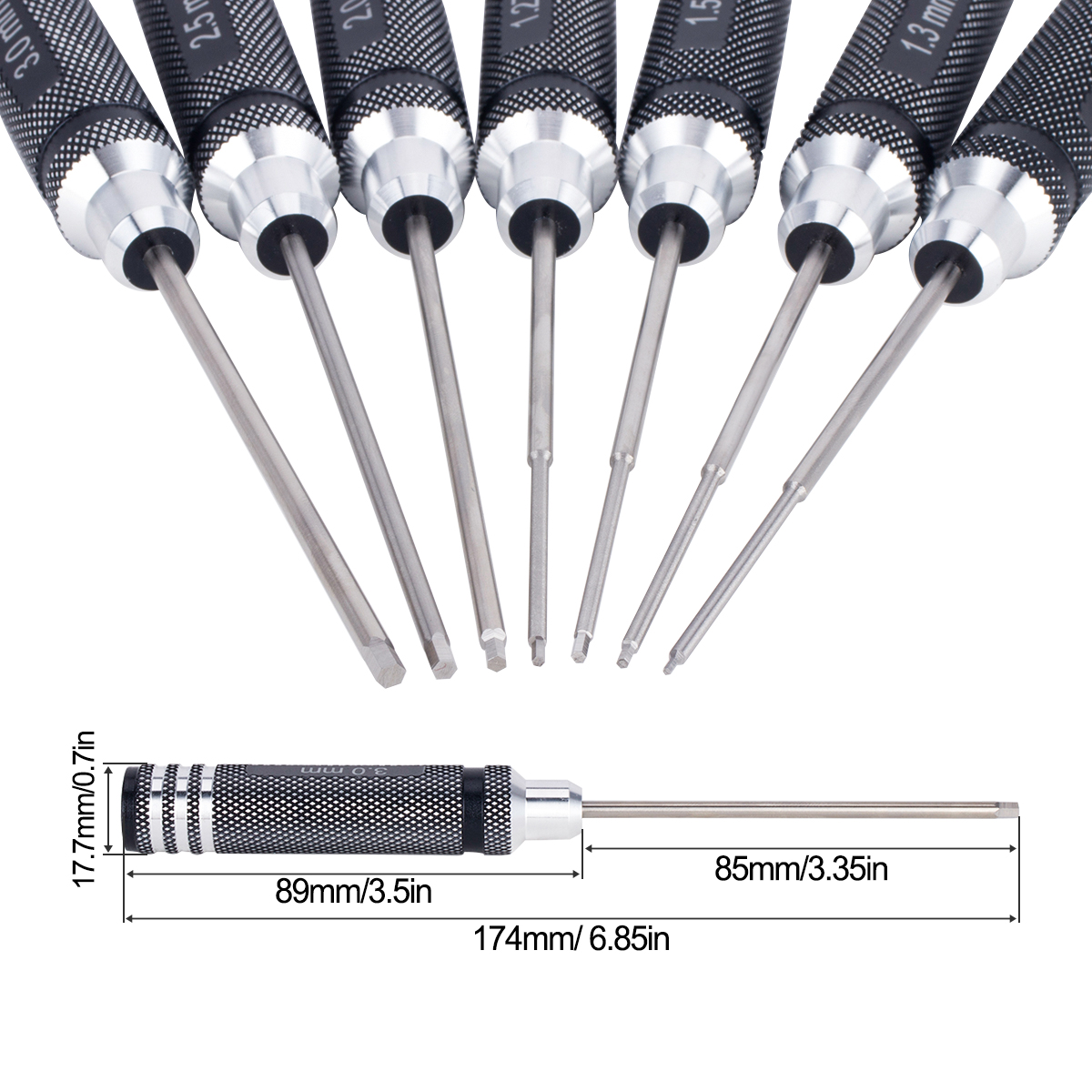7 IN 1 Steel Hex Screwdriver S - Model Kit Tool Set ulasan dan harga