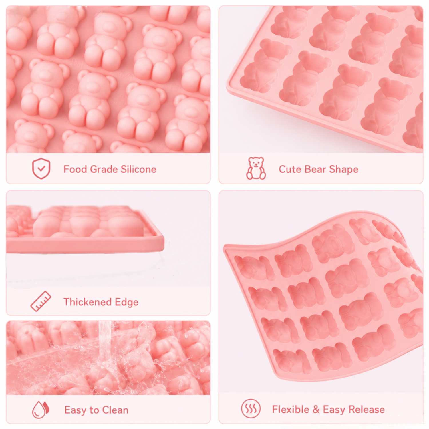40-Piece Bear-Shaped Silicone  - Model Kit For Beginners ulasan dan harga