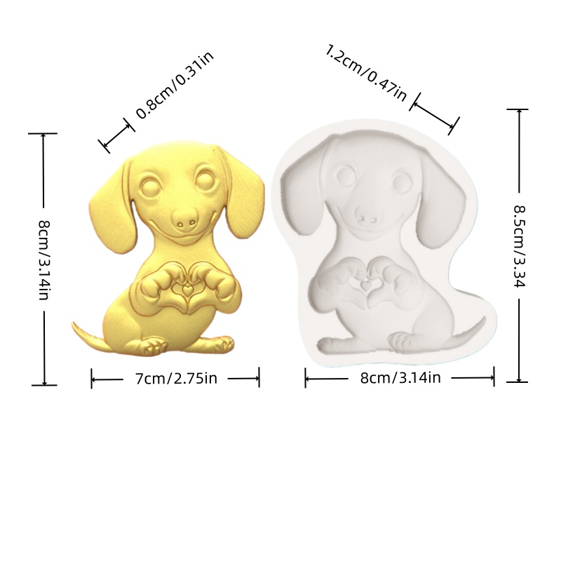 Dachshund Dog Silicone Mold, F - Model Kit For Beginners ulasan dan harga