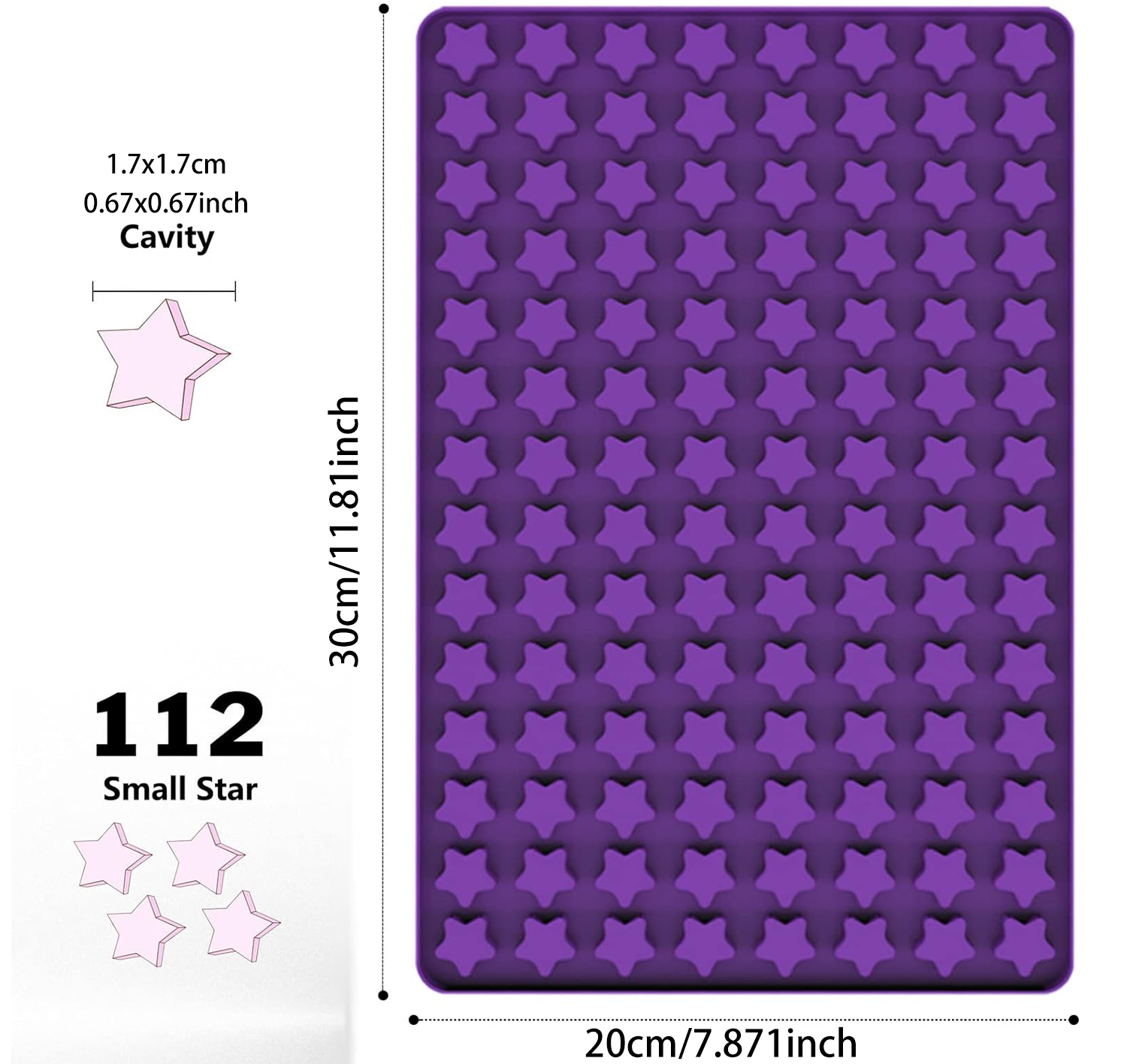 112 Cavity Mini Star Silicone  - Model Kit For Beginners ulasan dan harga