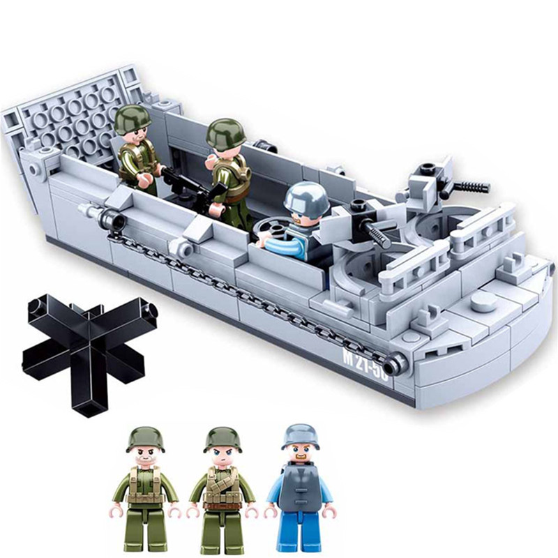 Sluban WW2 US Military Higgins - Model Kit Lucario ulasan dan harga
