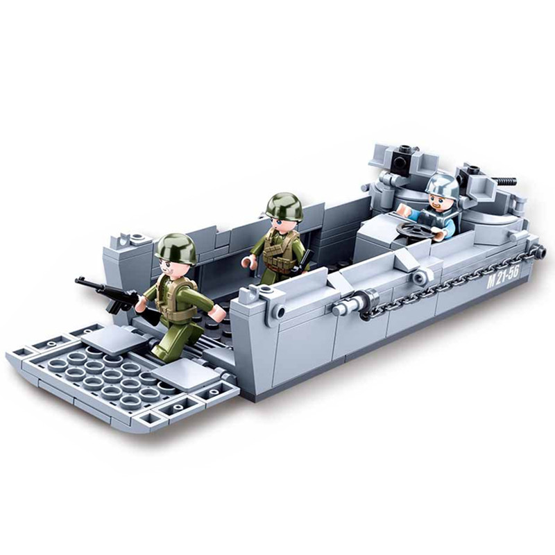 Sluban WW2 US Military Higgins - Model Kit Lucario ulasan dan harga