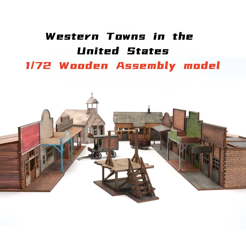 1/72 Scale Western Town Wooden - Model Kit Centaur ulasan dan harga