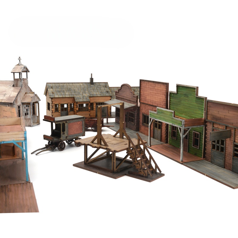 1/72 Scale Western Town Wooden - Model Kit Centaur ulasan dan harga