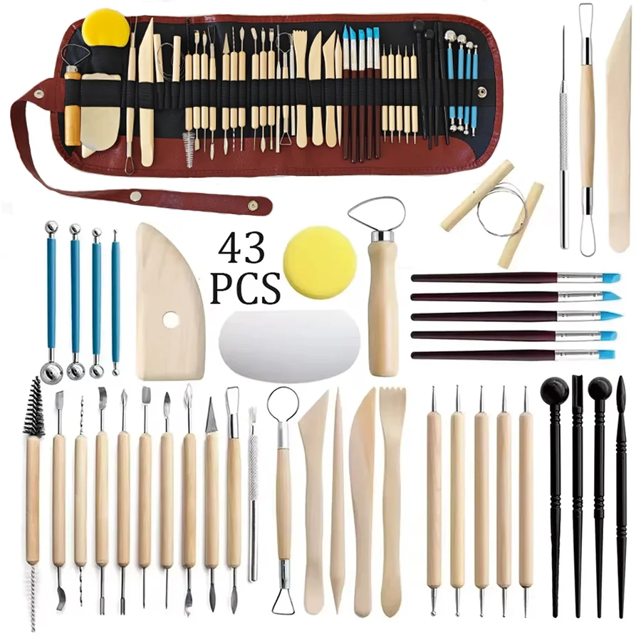 8-61PCS Pottery Tool Set - Cer - Model Kit Tool Set ulasan dan harga