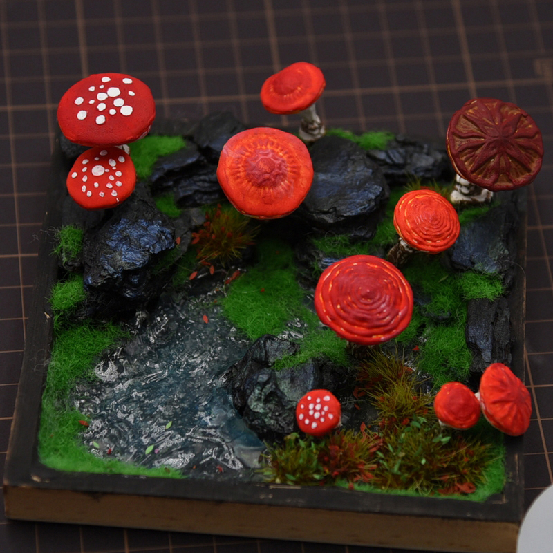 2pcs/set Mini Mushroom Silicon - Model Kit Tools ulasan dan harga