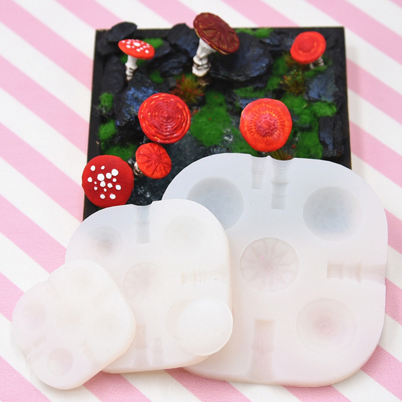 2pcs/set Mini Mushroom Silicon - Model Kit Tools ulasan dan harga