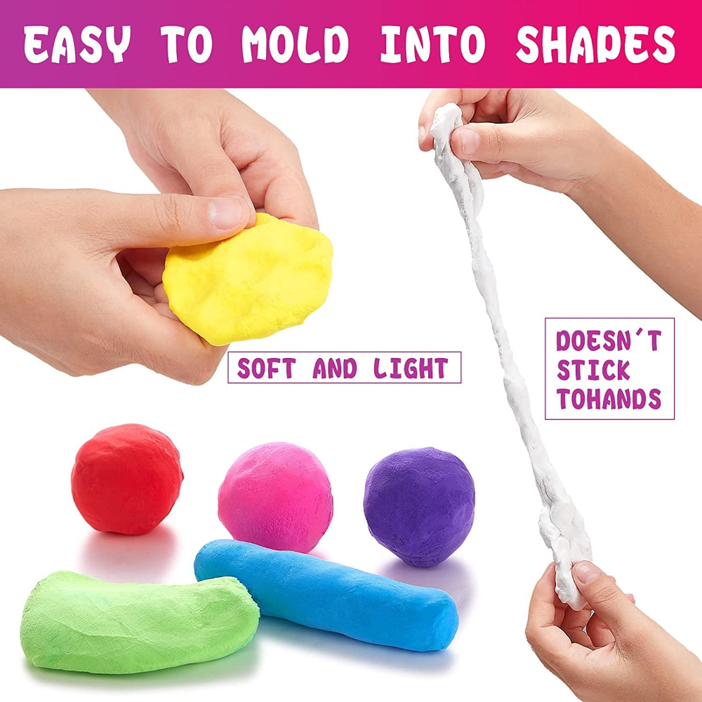 Air Dry Modeling Clay Kit Soft - Model Kit Tools ulasan dan harga