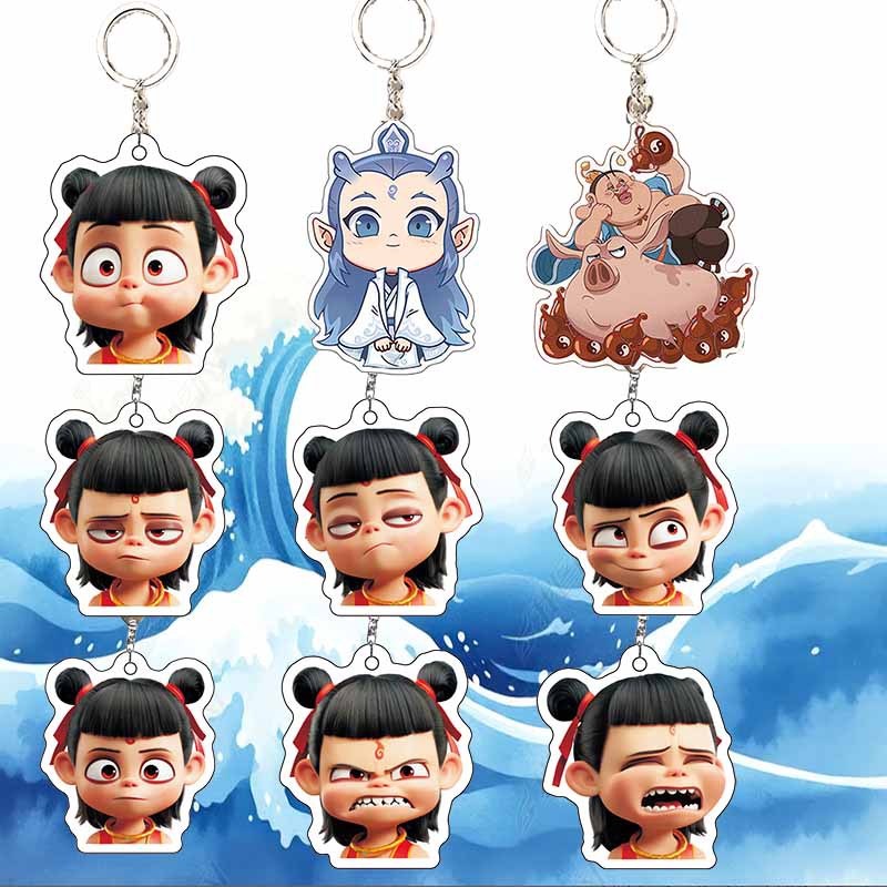 2025 Ne Zha 2 Cartoon Keychain - Model Kit Nezha ulasan dan harga