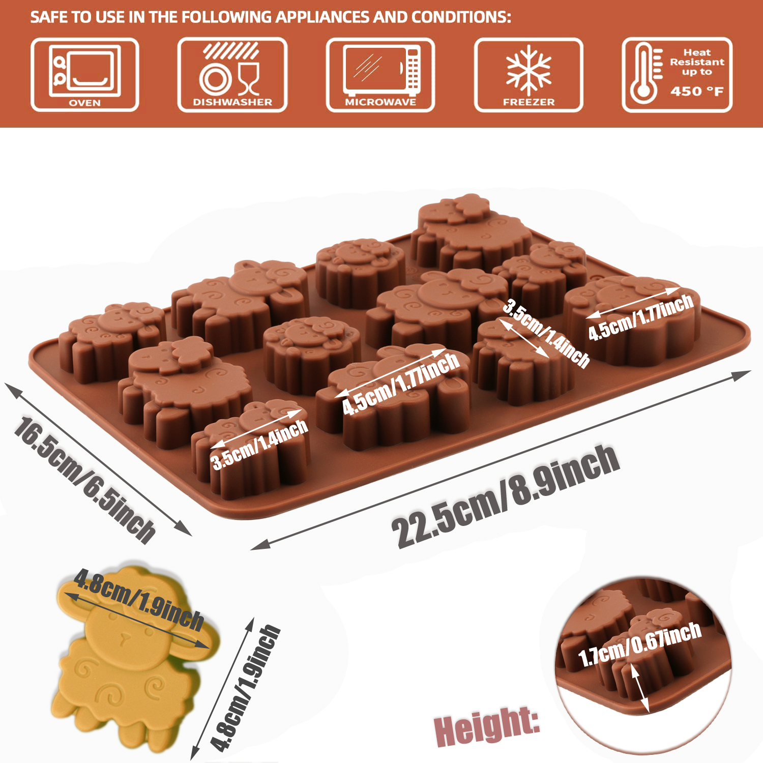 1pack silicone Eid lamb candy  - Model Kit For Beginners ulasan dan harga