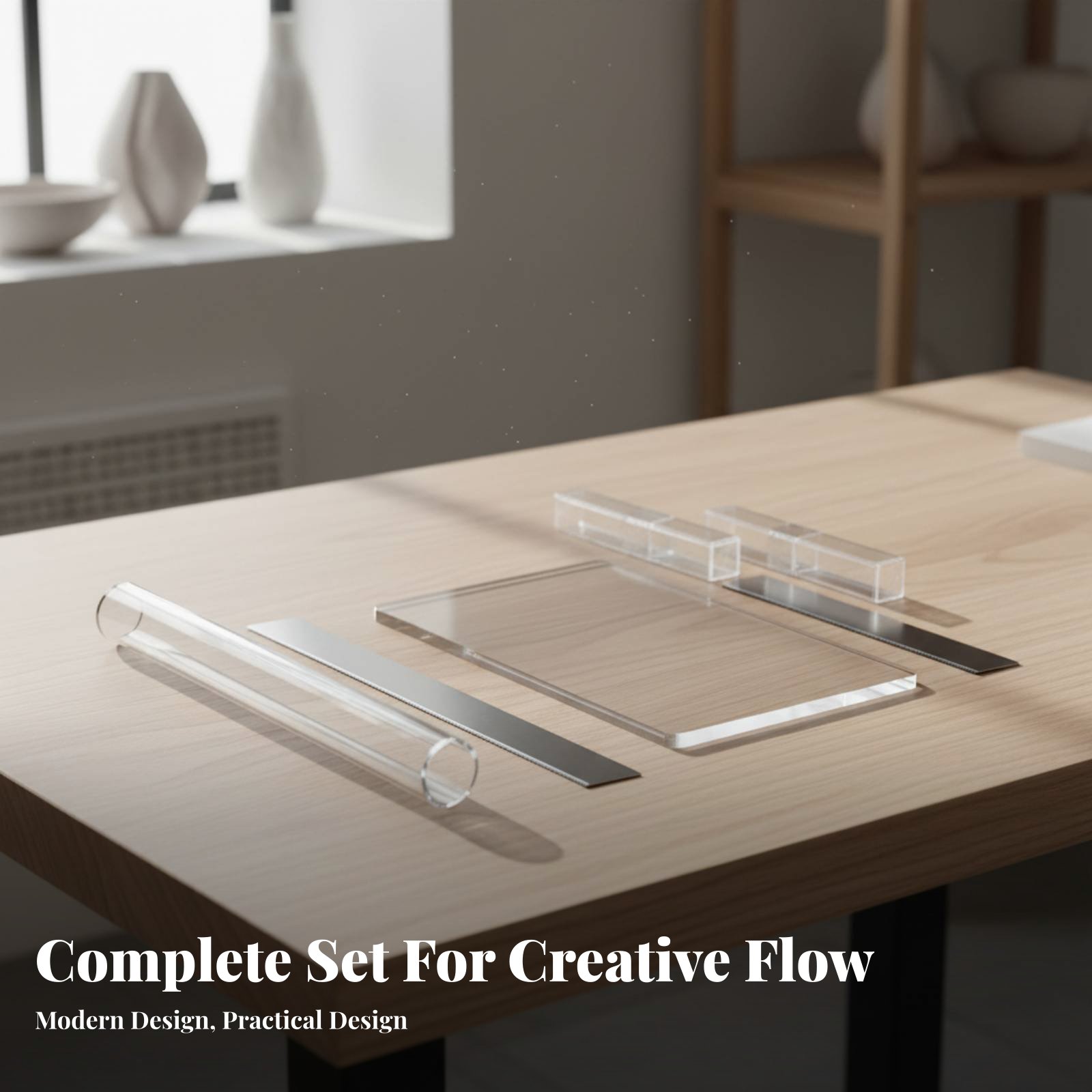 6 Pieces Acrylic Clay Cylinder - Model Kit Tool Set ulasan dan harga