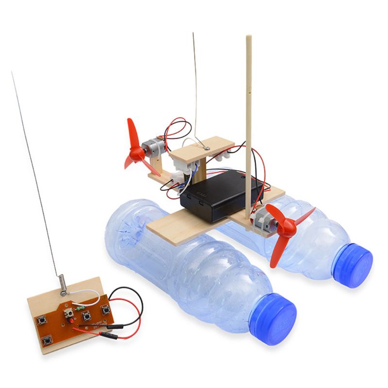Wooden RC Boat Kid Toys Assemb - Model Kit Lucario ulasan dan harga