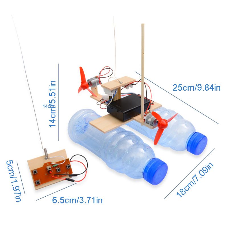 Wooden RC Boat Kid Toys Assemb - Model Kit Lucario ulasan dan harga