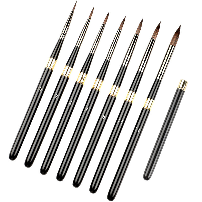 7 pcs travel artist brushes, r - Model Kit Paint Remover ulasan dan harga